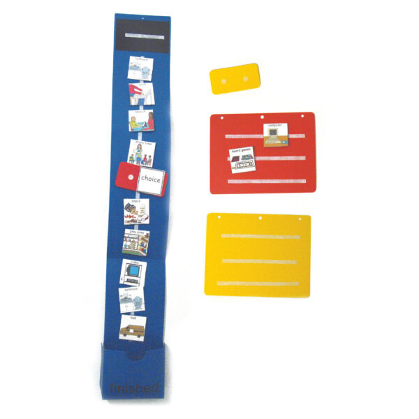 PECS visual schedule kit with PECS activity boards and choice boards