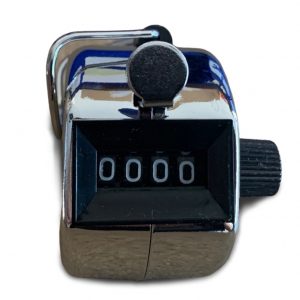 Black and sliver Analogue Clicker Counter
