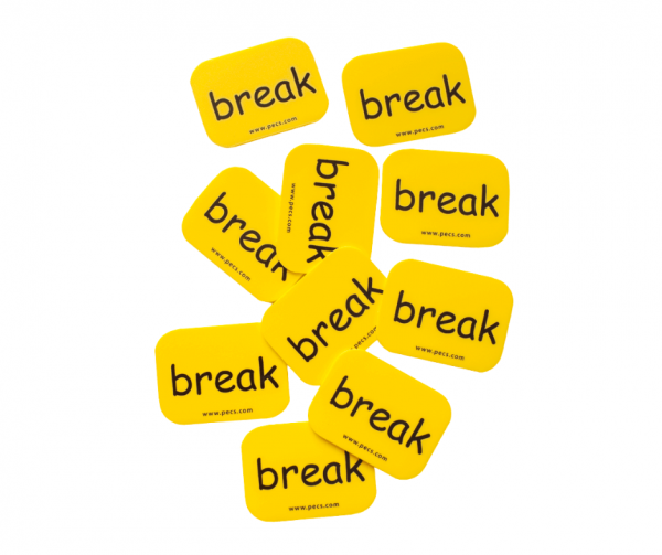 Break Cards for PECS (Picture Exchange Communication System)