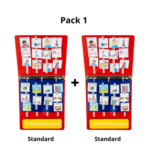 2 standard picture exchange communication books