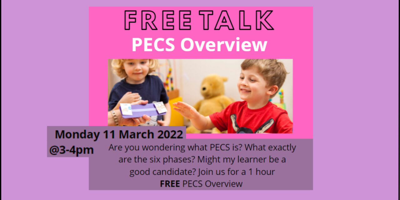 FREE TALK about what the PECS communication system is