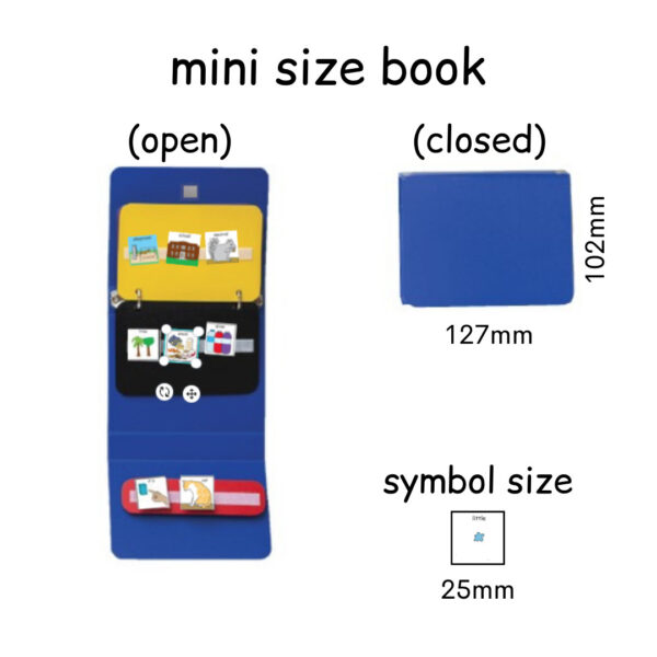 Mini PECS Communication book suitable for small 25mm symbols
