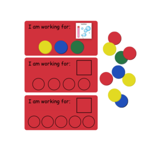 small red reinforment cards and counters