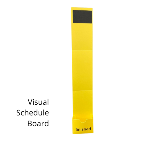 Yellow Visual Schedule Board for PECS communication system