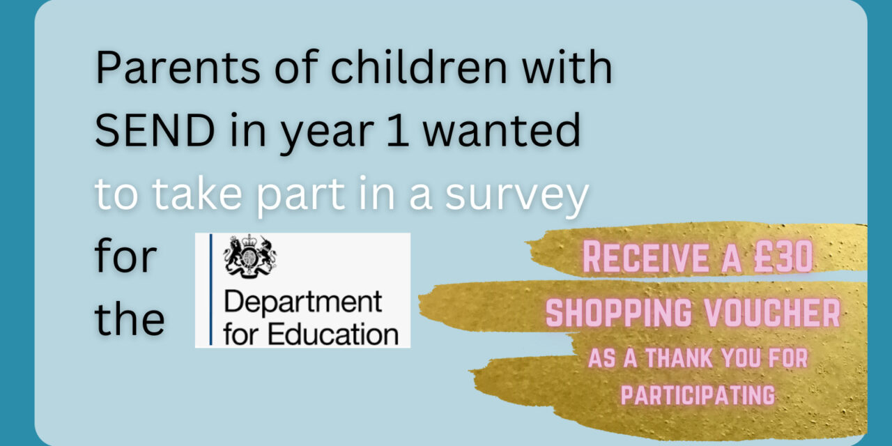 Parents of children with SEND in year 1 wanted